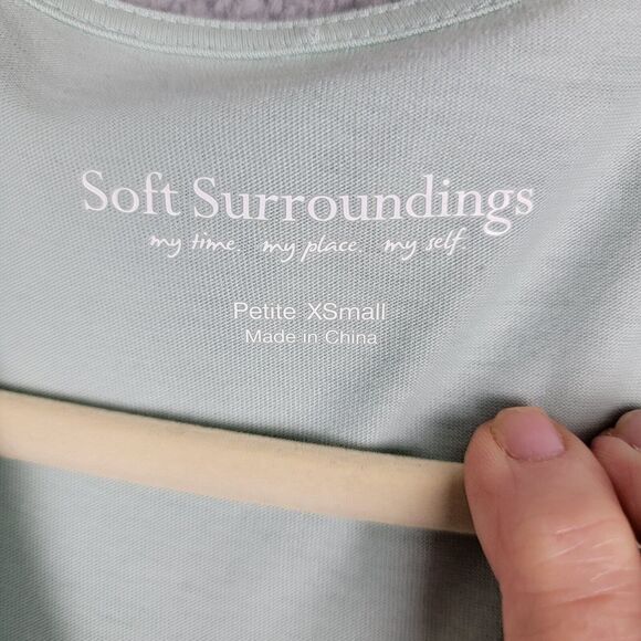 Soft Surroundings Chiffon Dress Womens Petite XS Asymmetric Hem Fairy - Picture 4 of 11